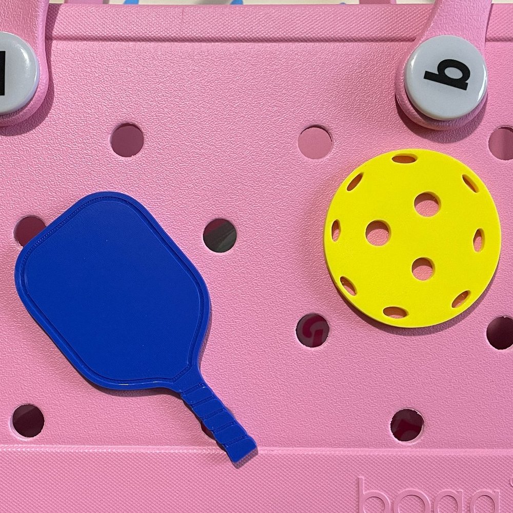 Set of 2 Pickleball Bogg Charms-Pickle Ball Bogg Charms